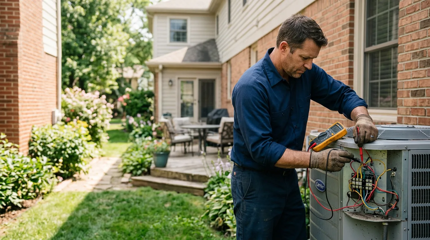 HVAC technician working near Cream Ridge, NJ